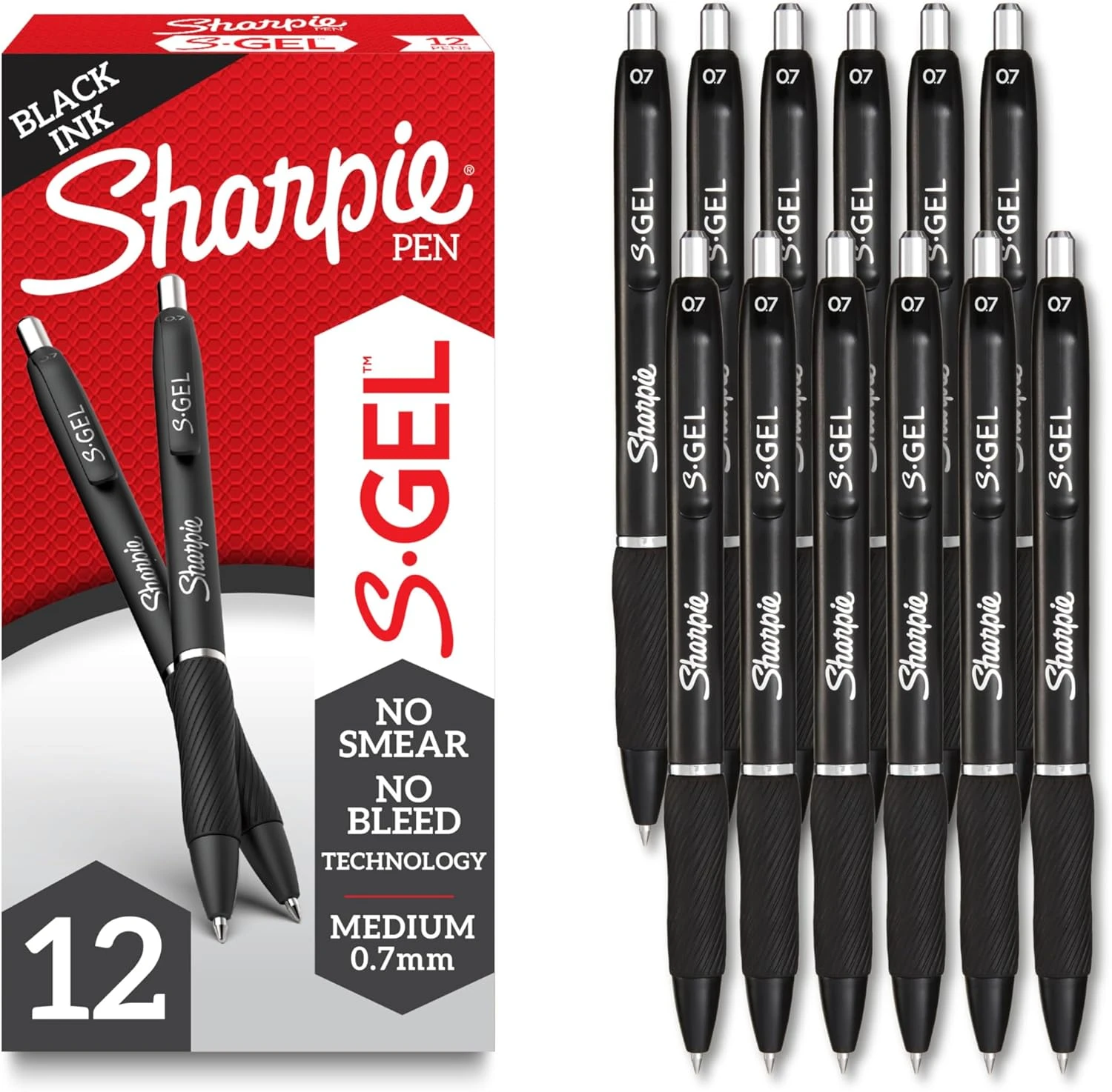 Sharpie S-Gel, Gel Pens, Drawing Pens, Gel Ink Pens for Journaling, Writing Pens