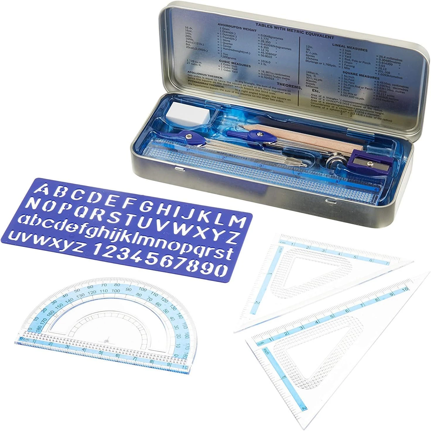 Staedtler Math Set for Drawing, Measuring Tools (557 10 BN 02)