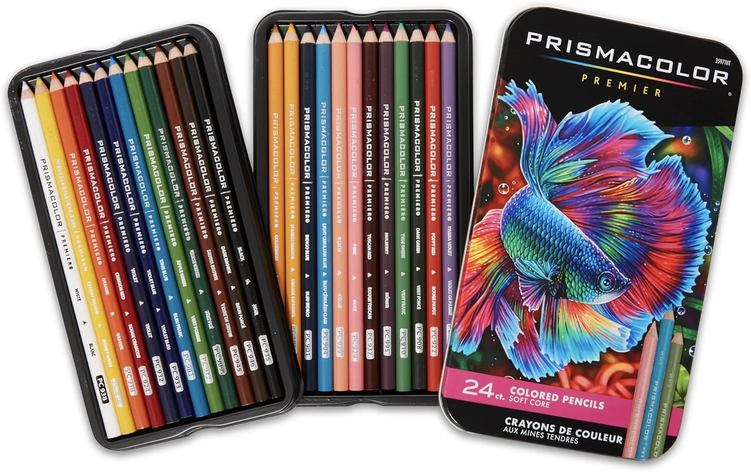 Prismacolor Premier Colored Pencils, Soft Core, 24 Pack