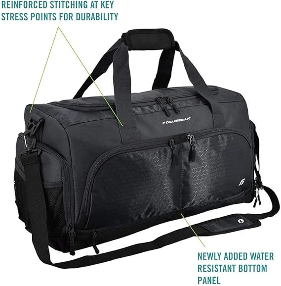 Ultimate Gym Bag 2.0: The Durable Crowdsource Designed Duffel Bag with 10 Optima